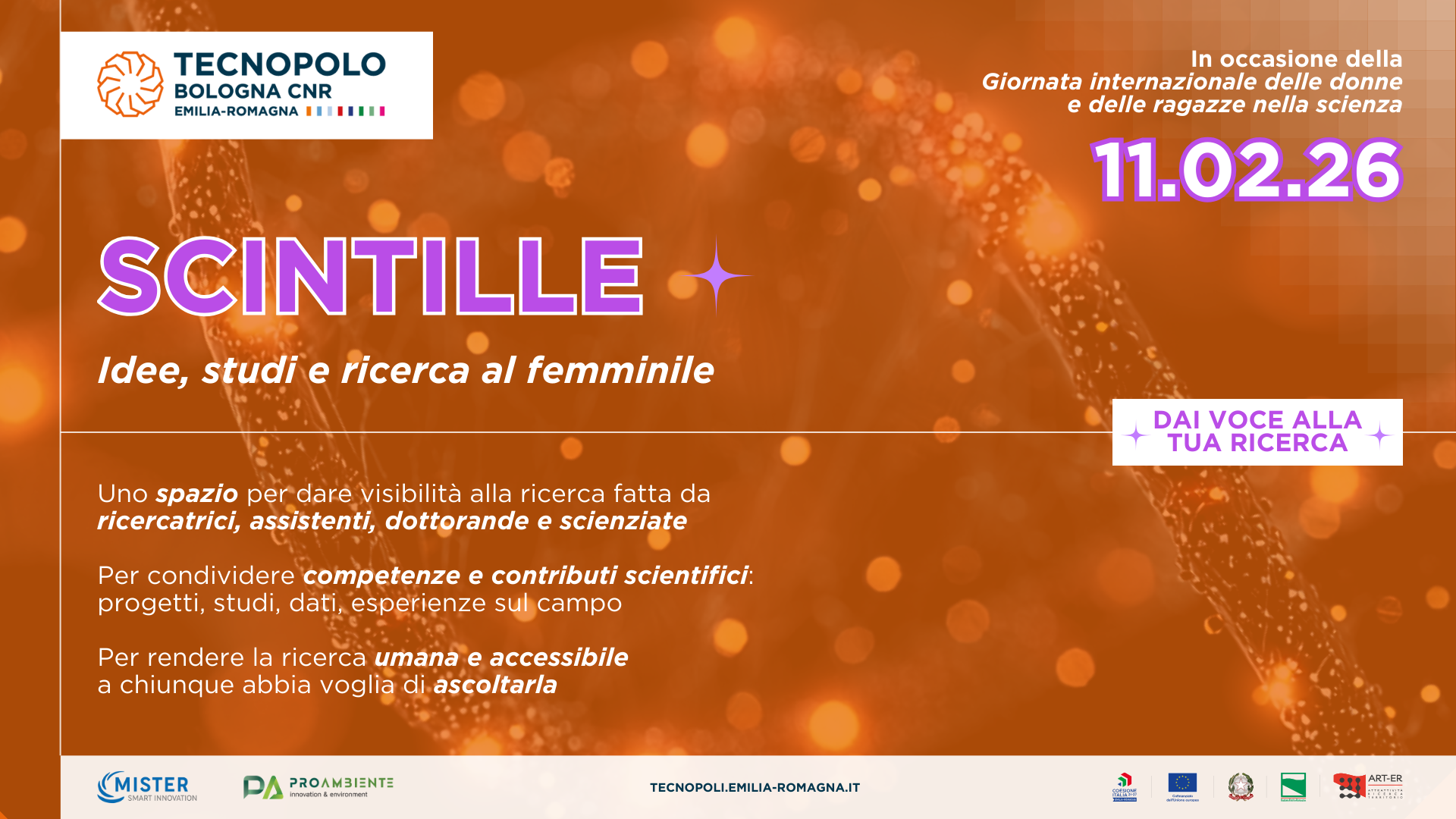 SCINTILLE ✨ Idee, studi e ricerca al femminile